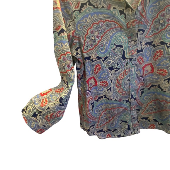 Chaps cotton paisley shirt - Picture 3 of 8